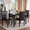 Baxton Studio Mia Modern Dark Brown Faux Leather Upholstered 5-Piece Dining Set 142-8029-8026 - alternate 2